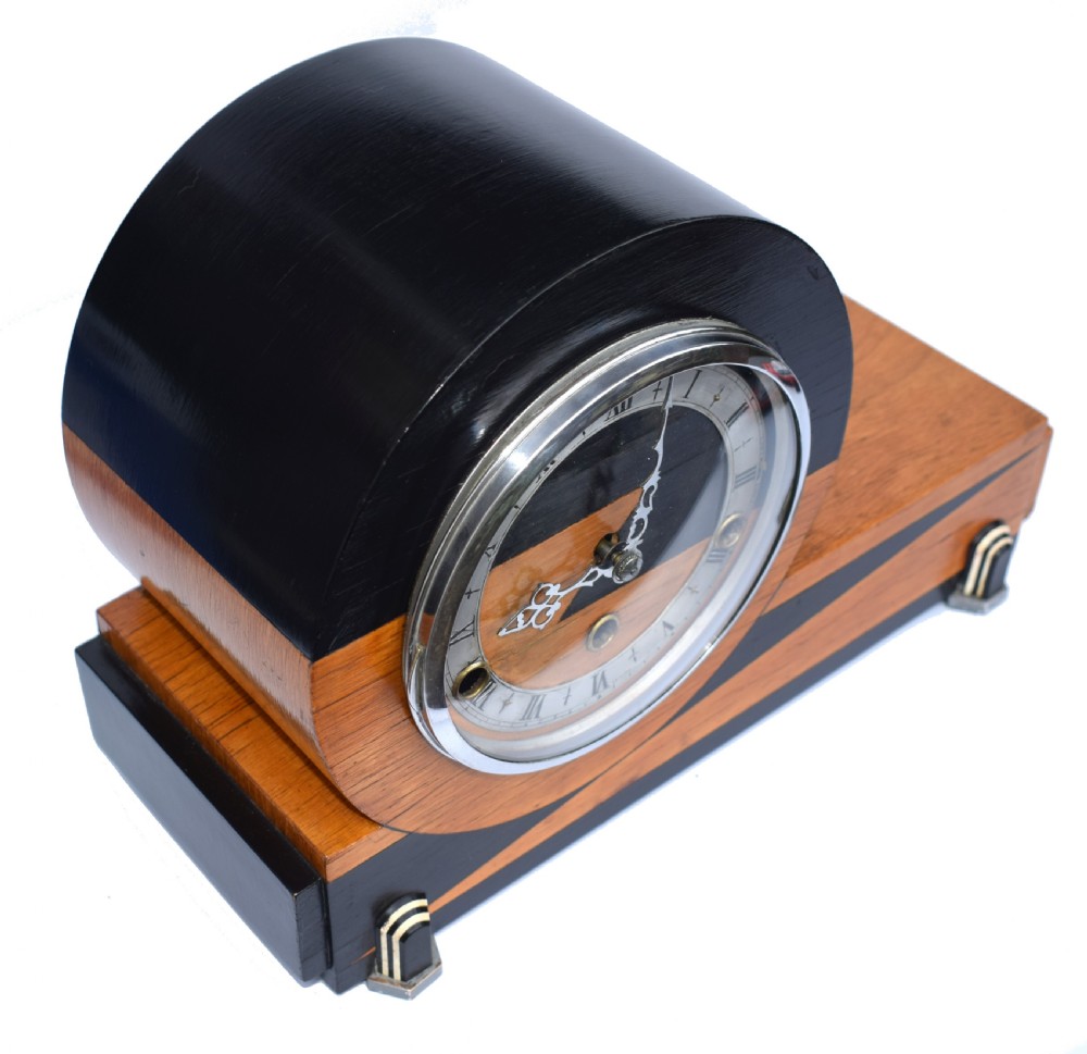 Art Deco Westminster Chime Mantle Clock By Norland  View IV