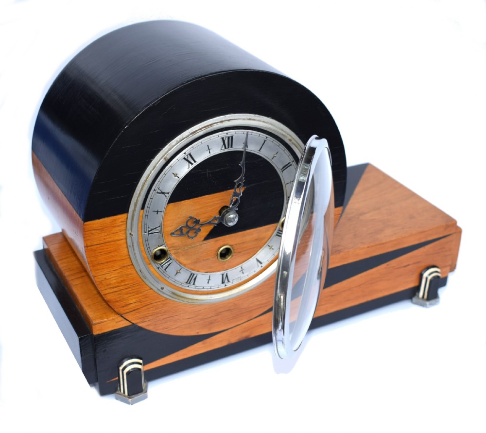 Art Deco Westminster Chime Mantle Clock By Norland  View V