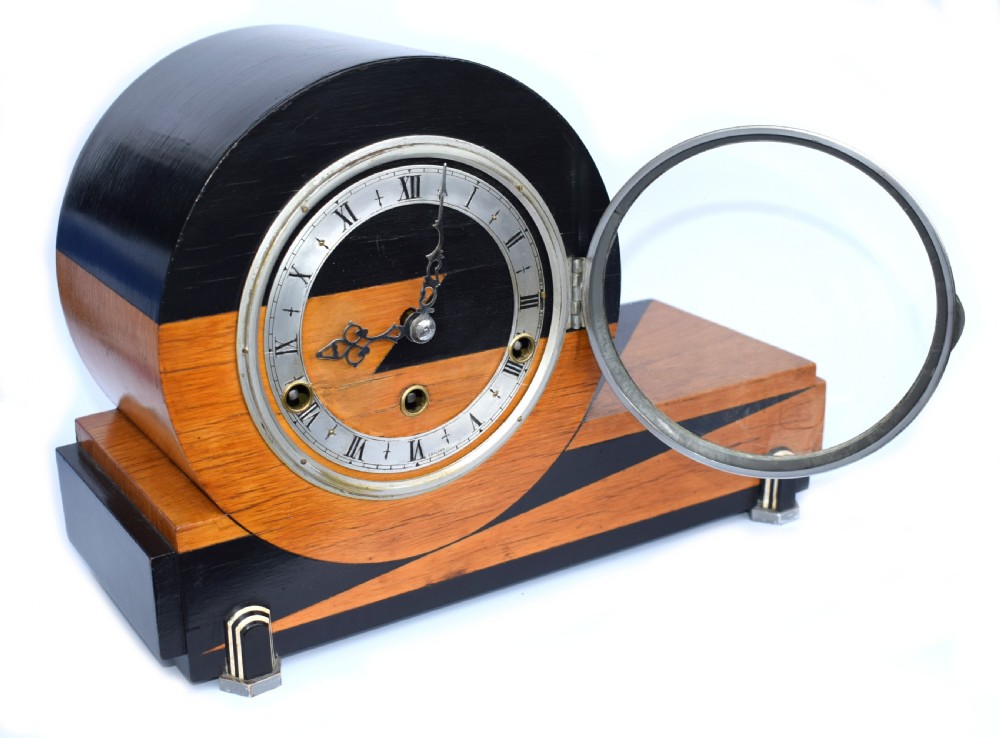 Art Deco Westminster Chime Mantle Clock By Norland  View VI