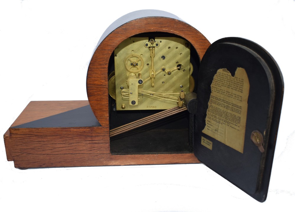 Art Deco Westminster Chime Mantle Clock By Norland  View VII