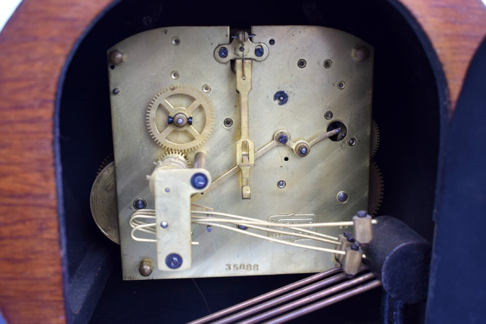 Art Deco Westminster Chime Mantle Clock By Norland  View VIII