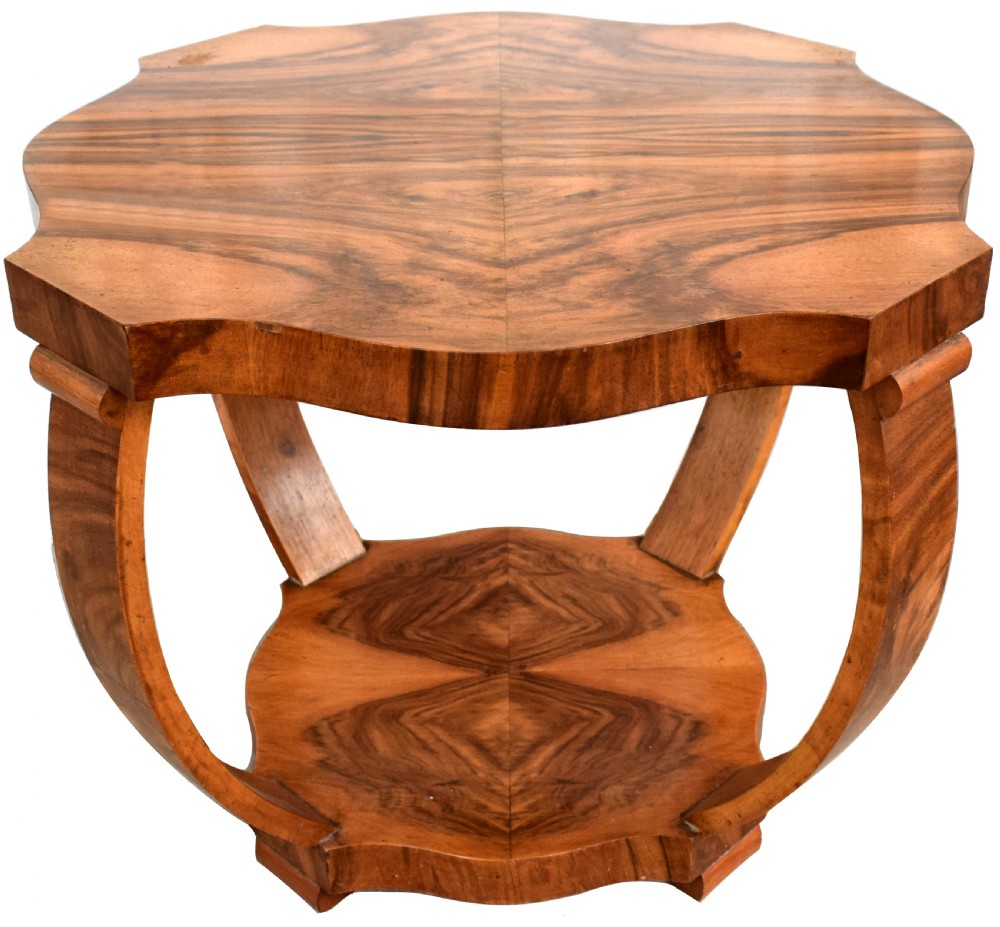 1930's Art Deco Walnut Occasional Table