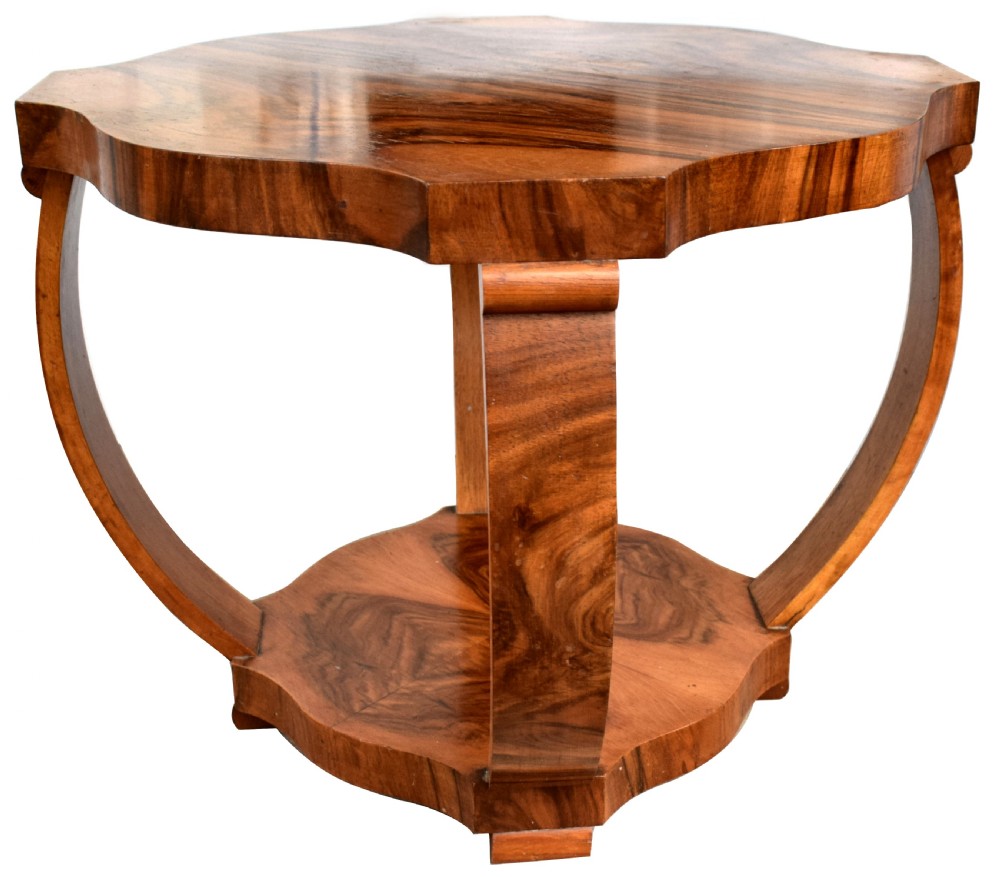 1930's Art Deco Walnut Occasional Table View II