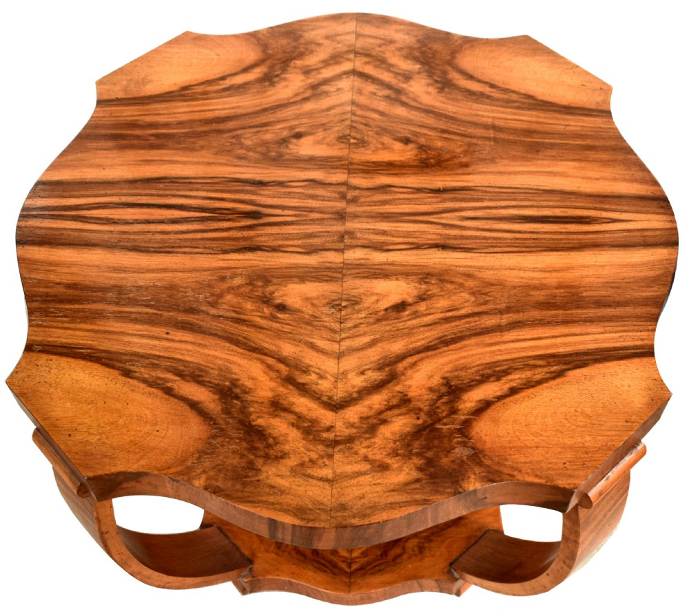 1930's Art Deco Walnut Occasional Table View III