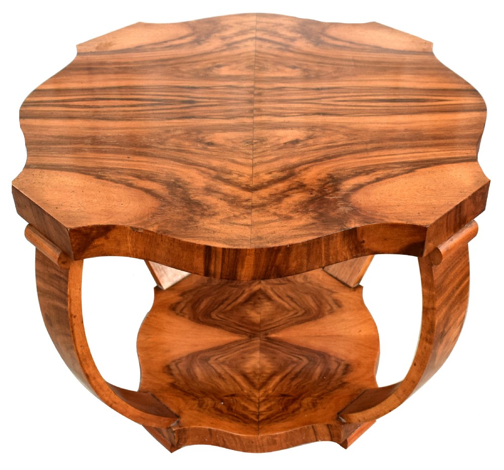 1930's Art Deco Walnut Occasional Table View IV