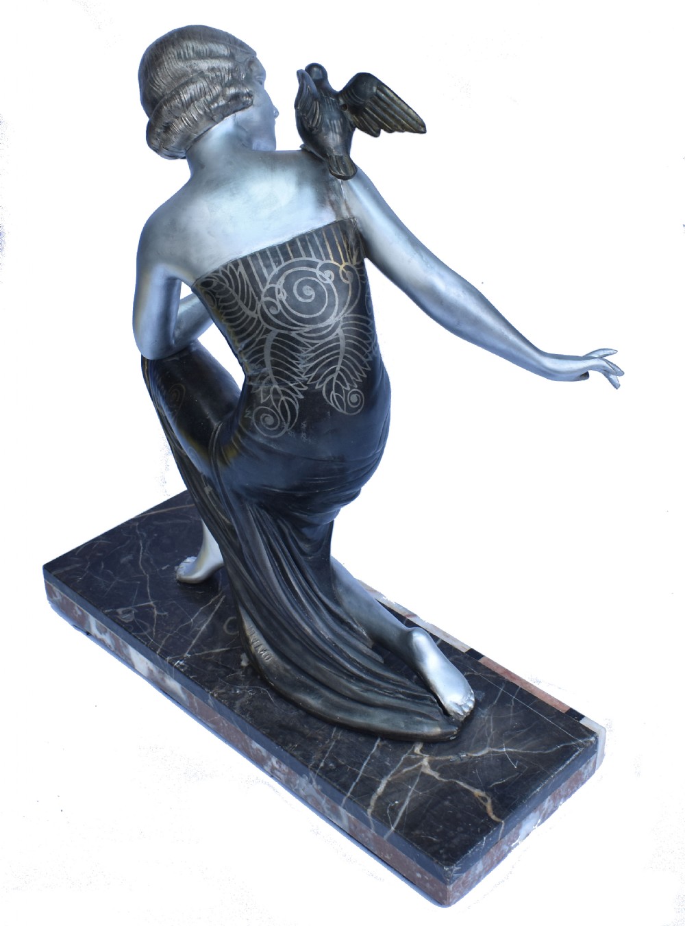 Very Large Art Deco Signed Figure by URIANO, c1930 View V