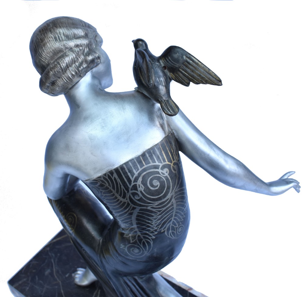 Very Large Art Deco Signed Figure by URIANO, c1930 View VI