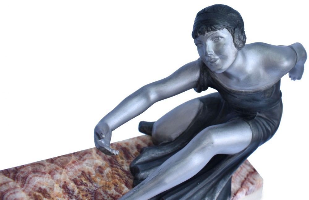 Art Deco Figural Group, Circa 1930's France View III