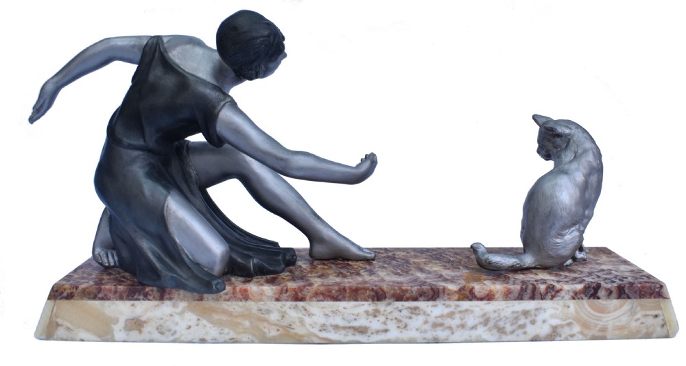 Art Deco Figural Group, Circa 1930's France View V