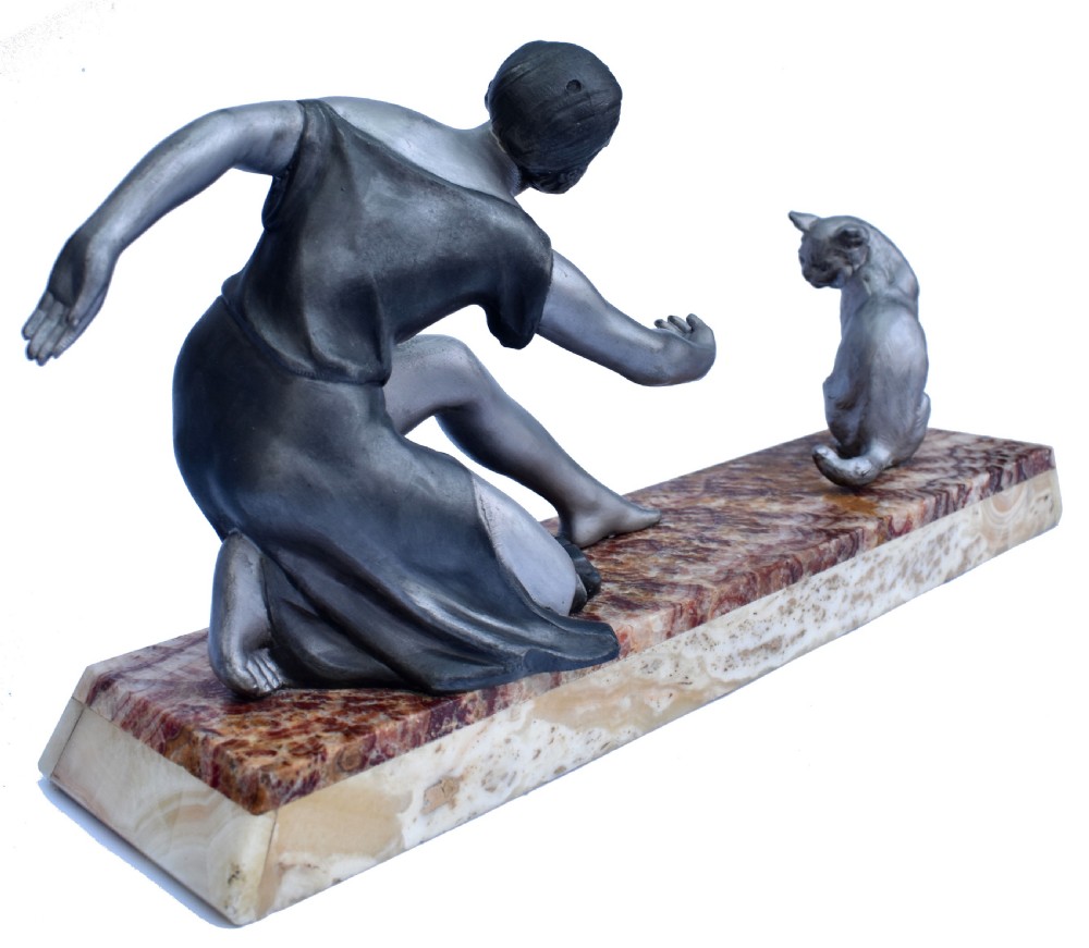 Art Deco Figural Group, Circa 1930's France View VI