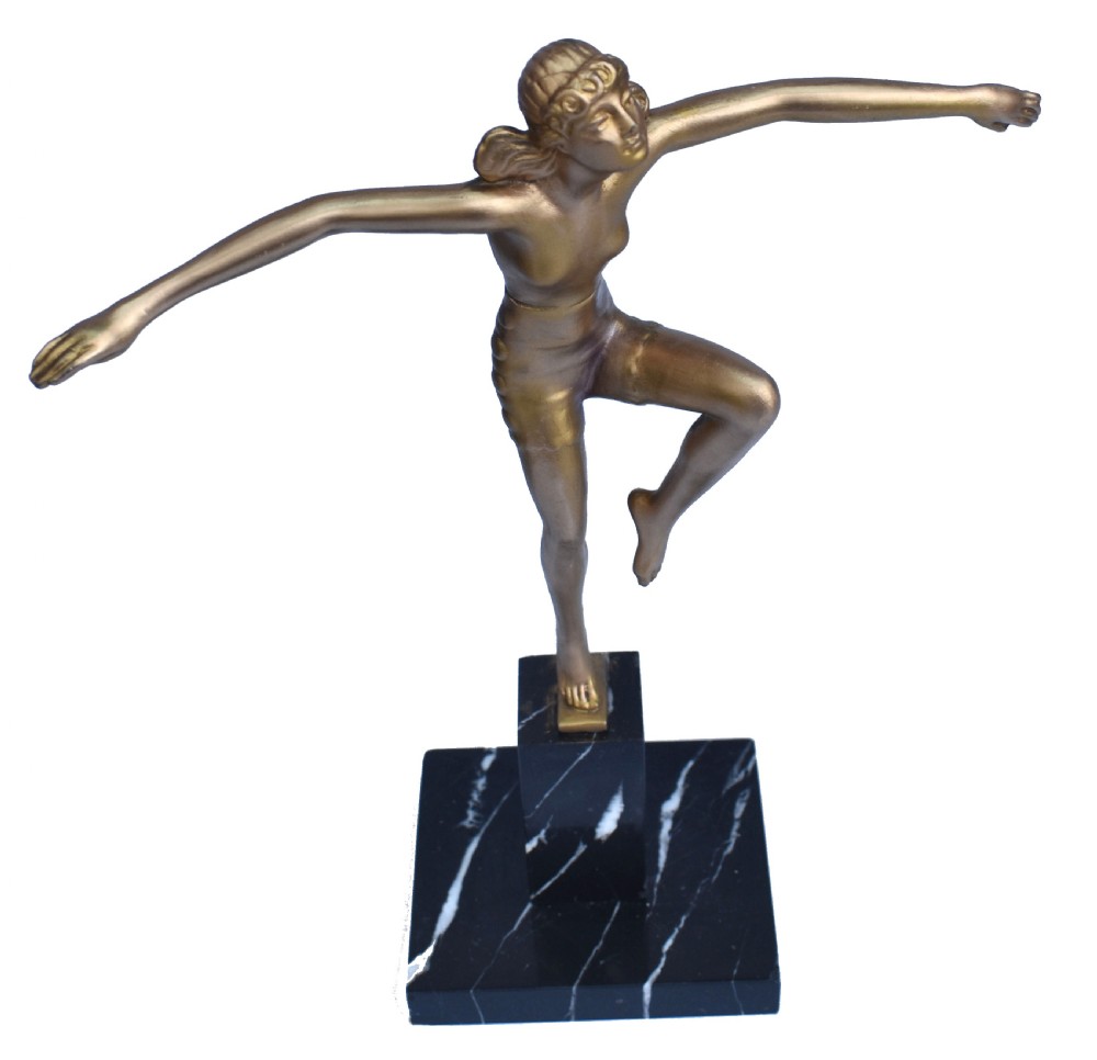 Original Art Deco Female Dancer Figure View III