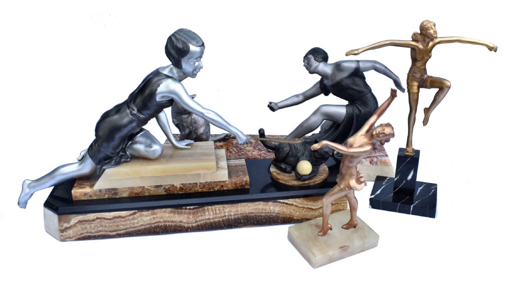 Original Art Deco Female Dancer Figure View X