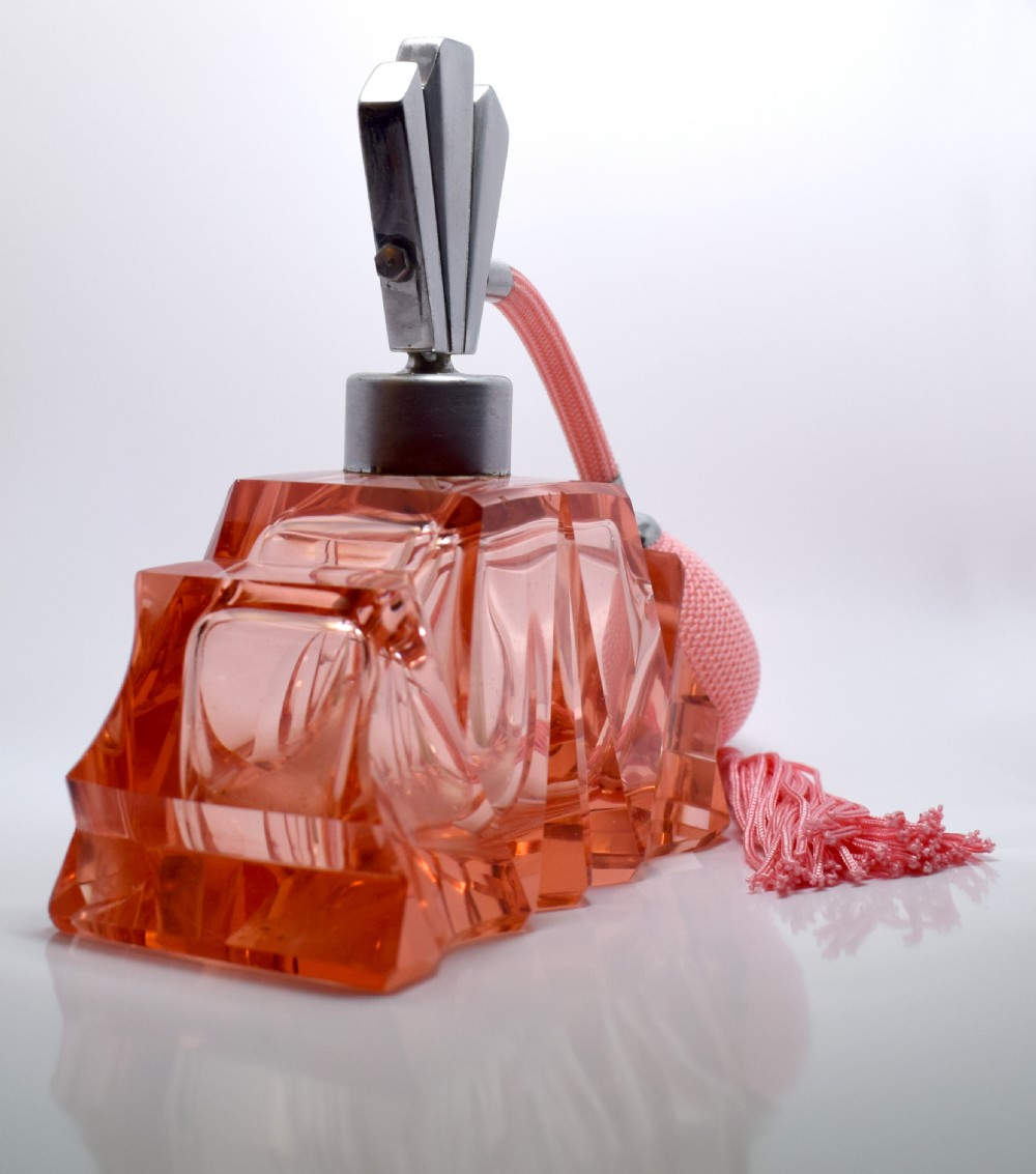 Large Art Deco Glass Perfume Atomiser View II