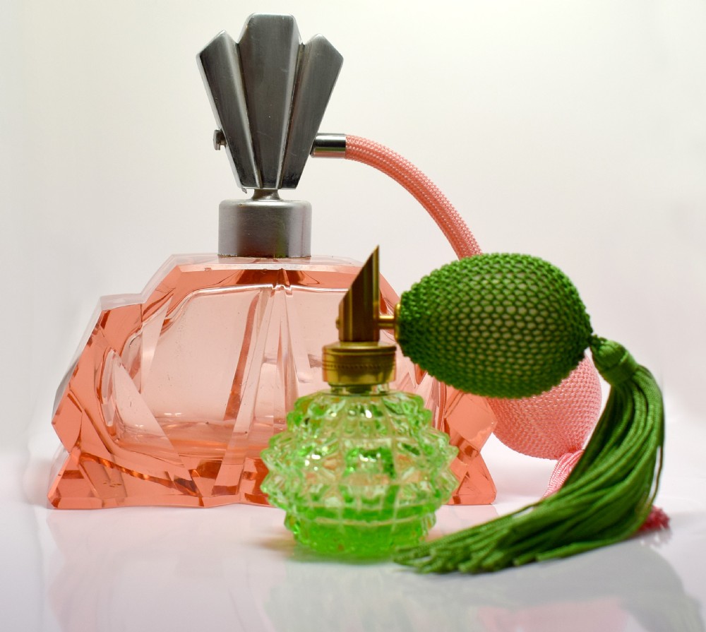 Large Art Deco Glass Perfume Atomiser View III