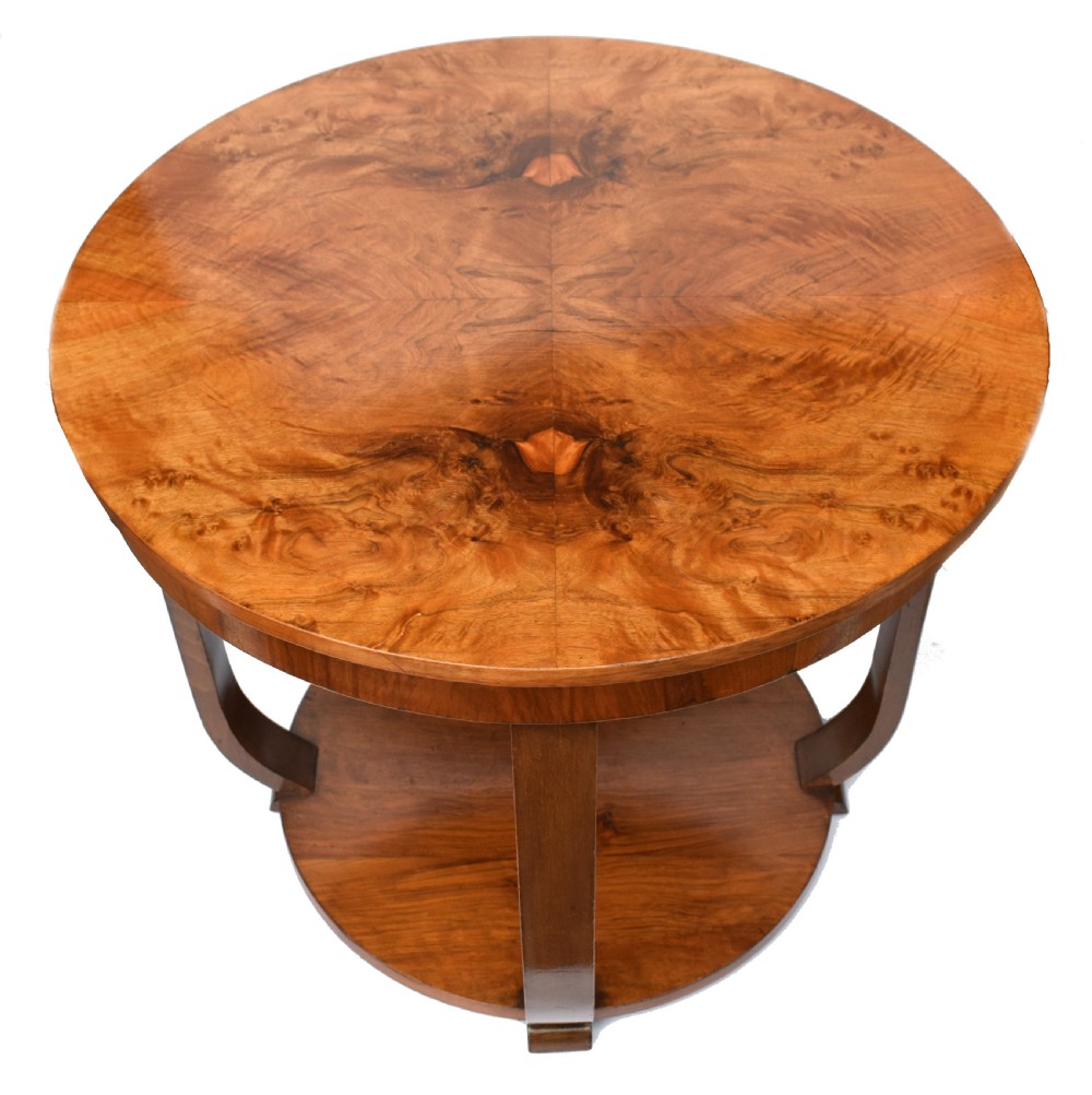 Art Deco Walnut Coffee Table View III