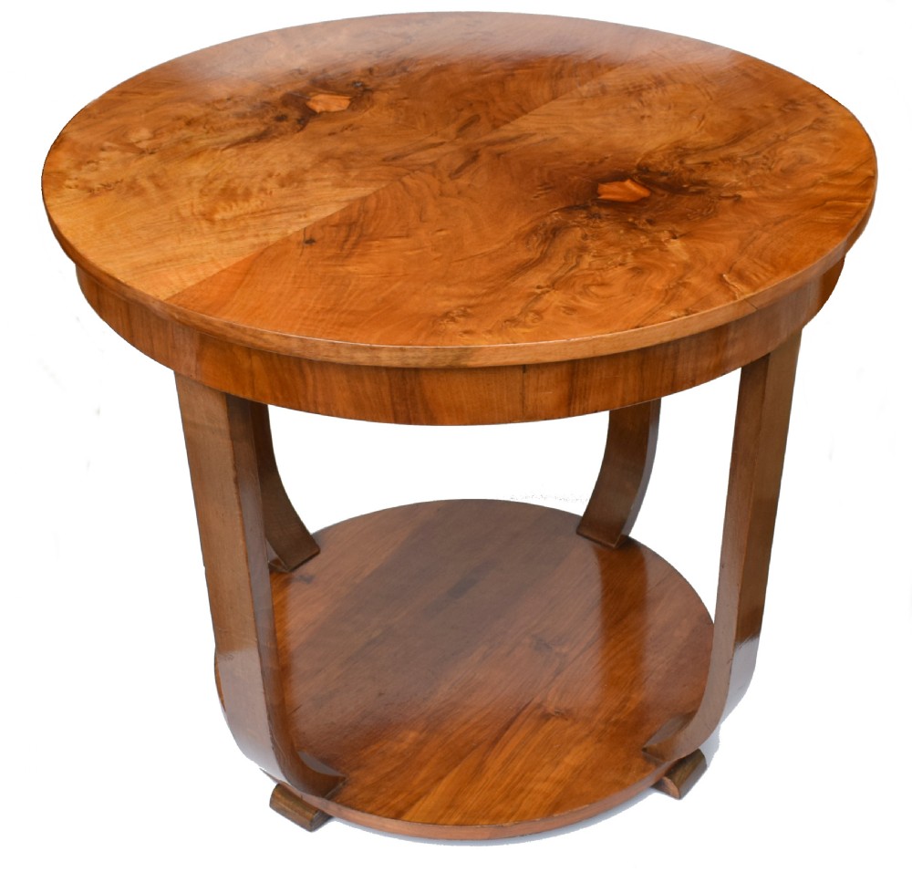 Art Deco Walnut Coffee Table View IV