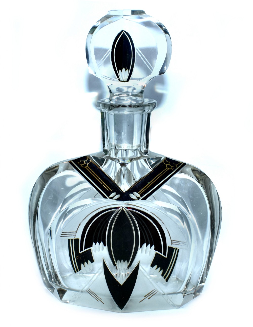 Art Deco Karl Palda Glass Decanter set, c1930 View IV