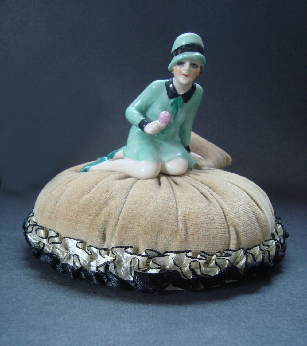 Rare Pin Cushion Doll By Fasold & Stuach, c1930