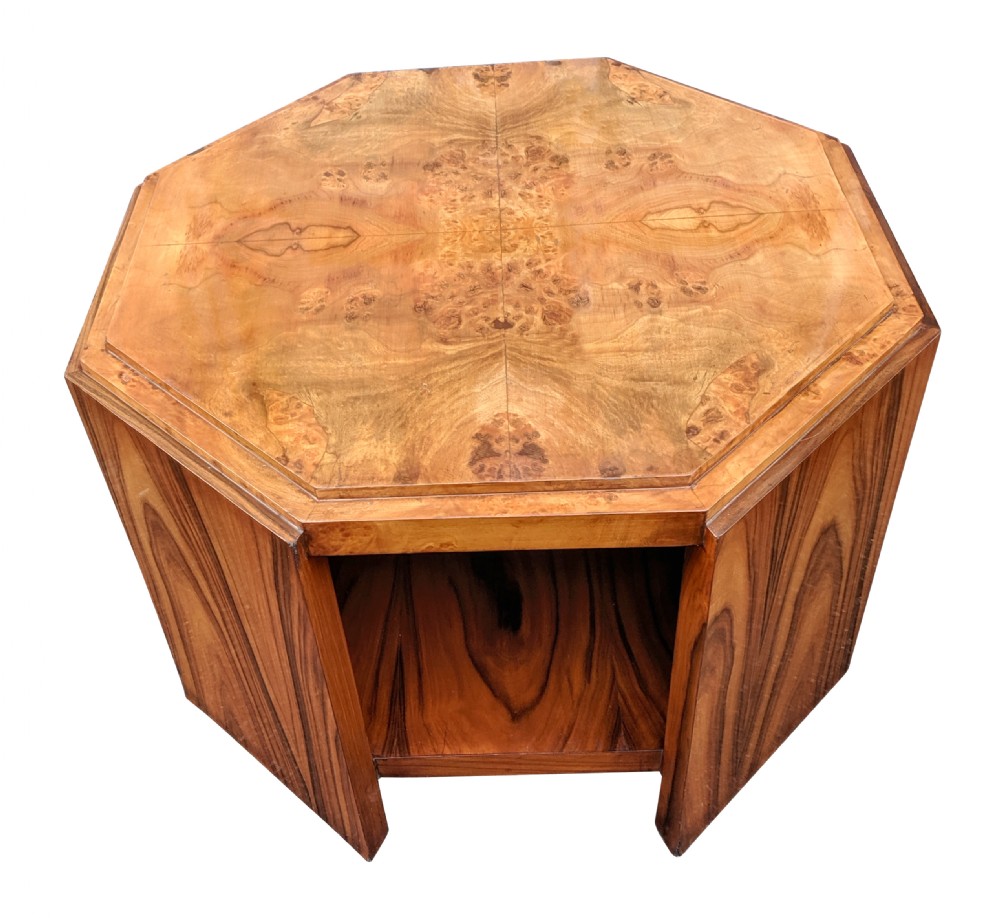 Large Art Deco Maple Occasional Table, Circa 1930 View II