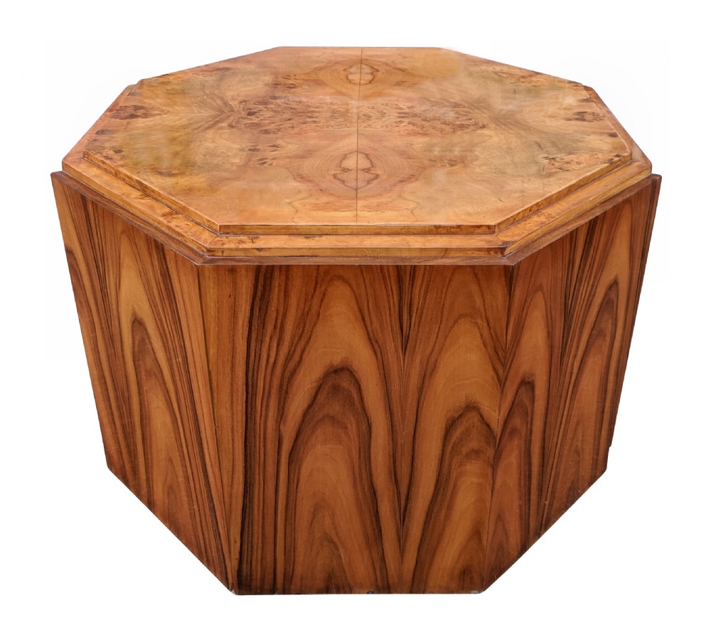 Large Art Deco Maple Occasional Table, Circa 1930 View III