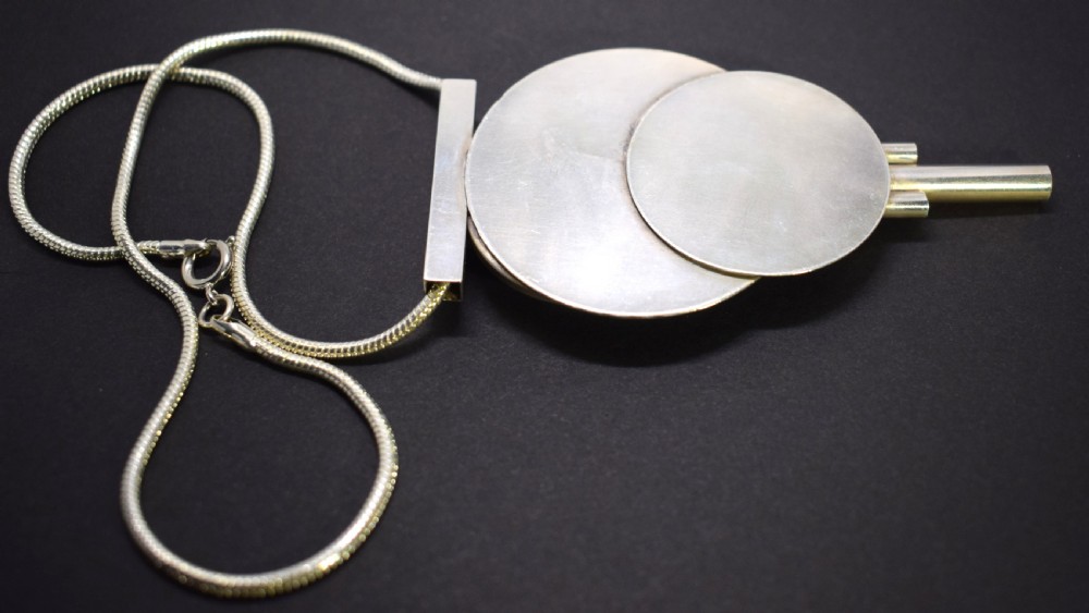 Art Deco Modernist Galalith Necklace View V