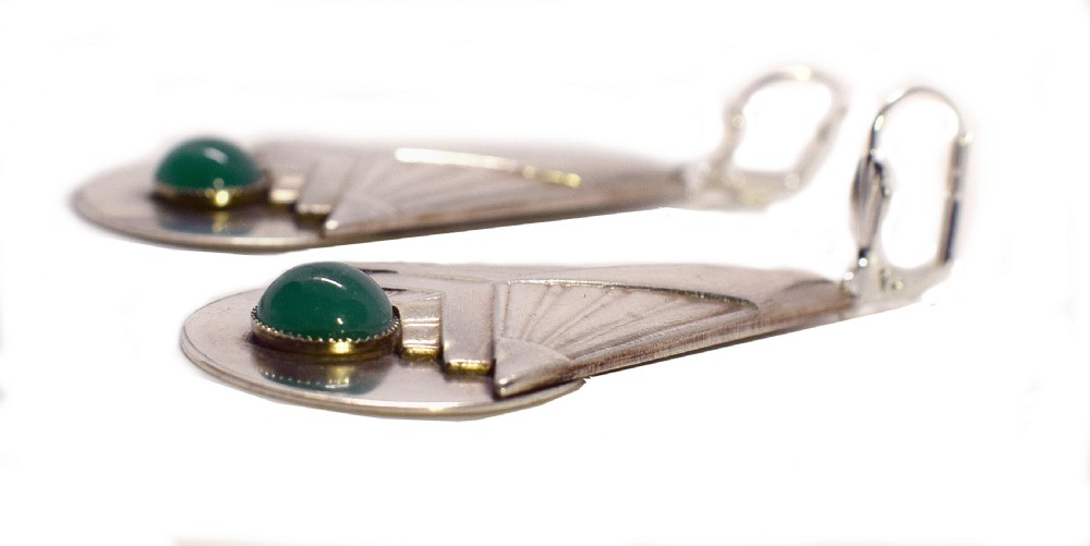 Art Deco Modernist Earrings View VII