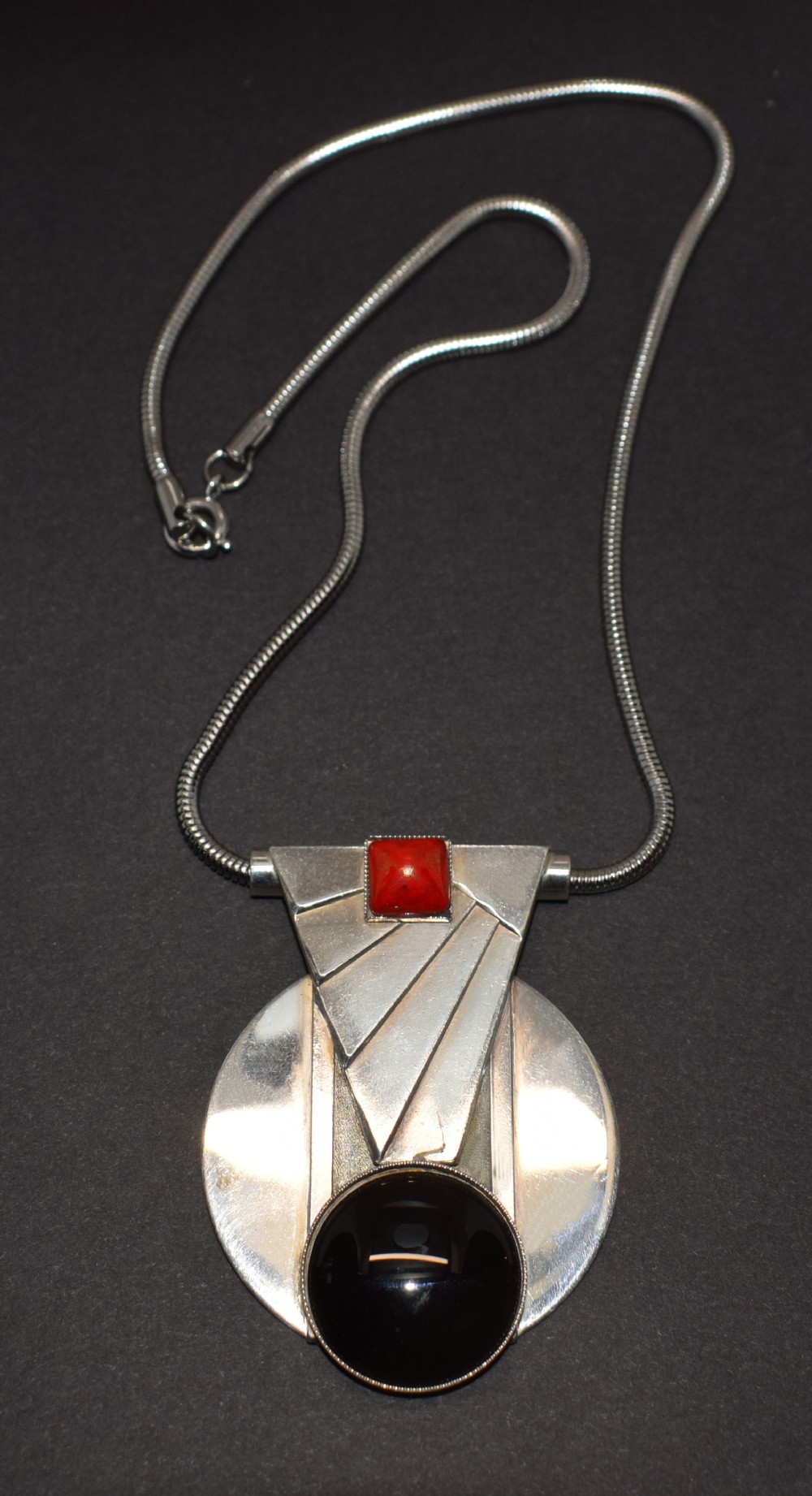 Art Deco Geometric Modernist Ladies Necklace