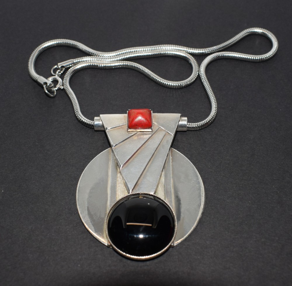 Art Deco Geometric Modernist Ladies Necklace View IV