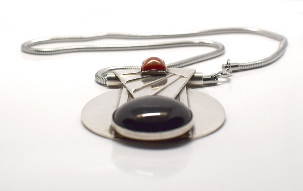 Art Deco Geometric Modernist Ladies Necklace View VI