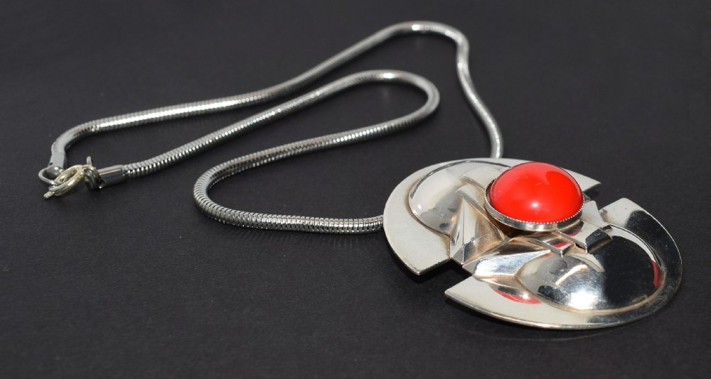 Art Deco Geometric Modernist Ladies Necklace View III