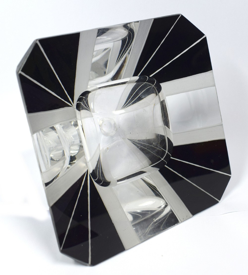 Huge 1930's Art Deco Crystal Glass Perfume bottle View II
