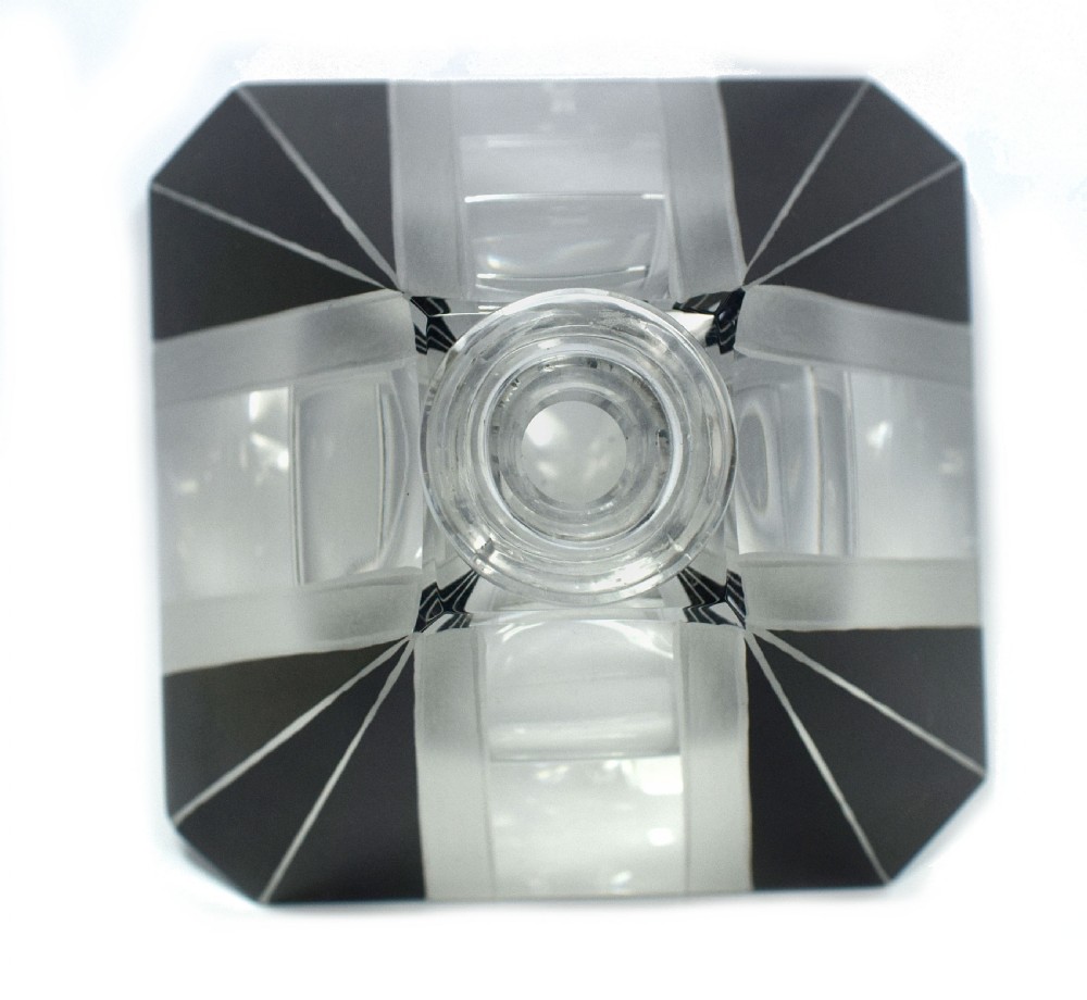 Huge 1930's Art Deco Crystal Glass Perfume bottle View VII