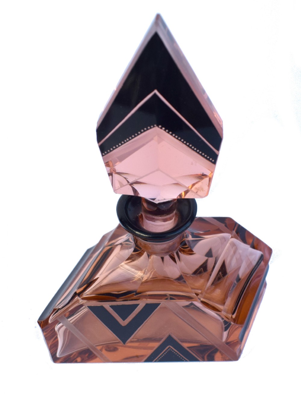 Art Deco 1930's Glass Perfume Bottle View II