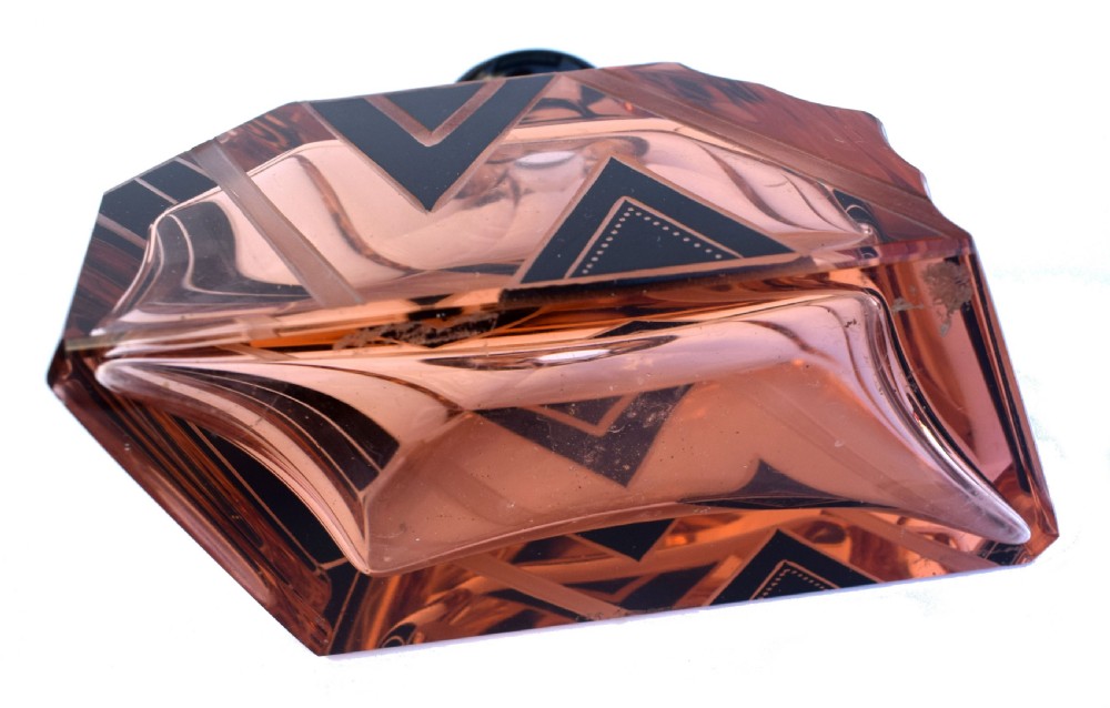 Art Deco 1930's Glass Perfume Bottle View V