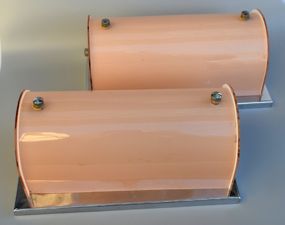 Pair Of Large Art Deco 1930's Wall Lights View V