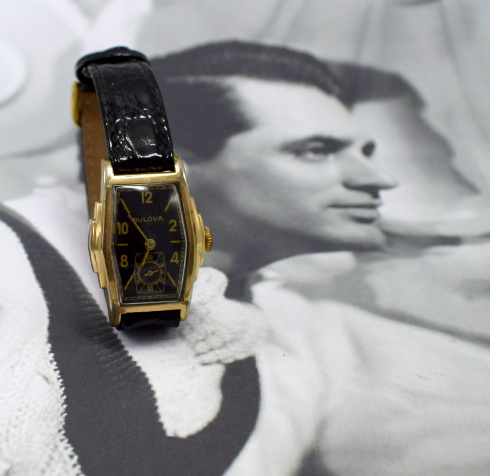 Art Deco Gents Skyscraper Wrist Watch by Bulova, circa 1937 View VIII