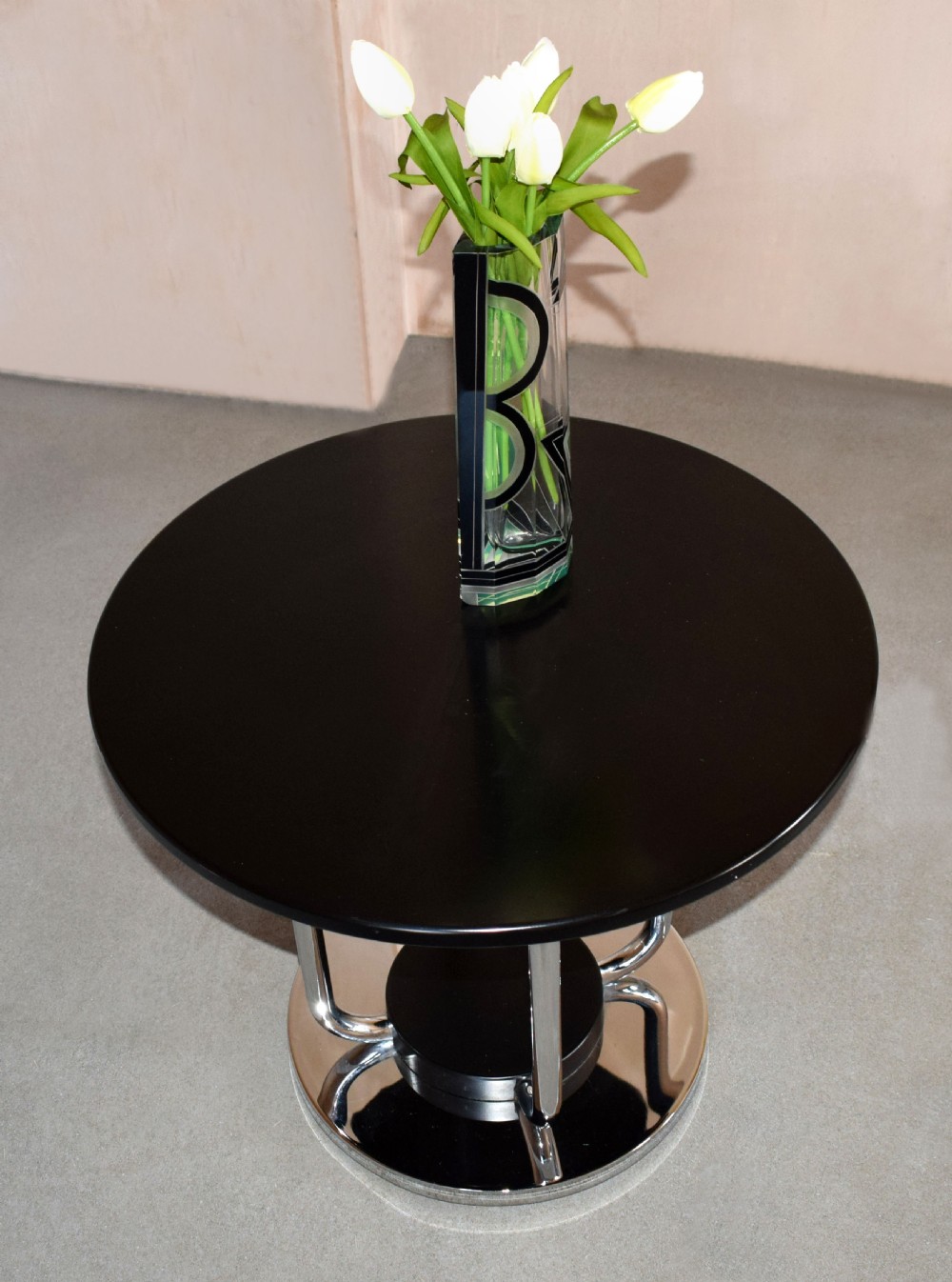 Matching Pair Of Art Deco Modernist Tables , c1935 View III