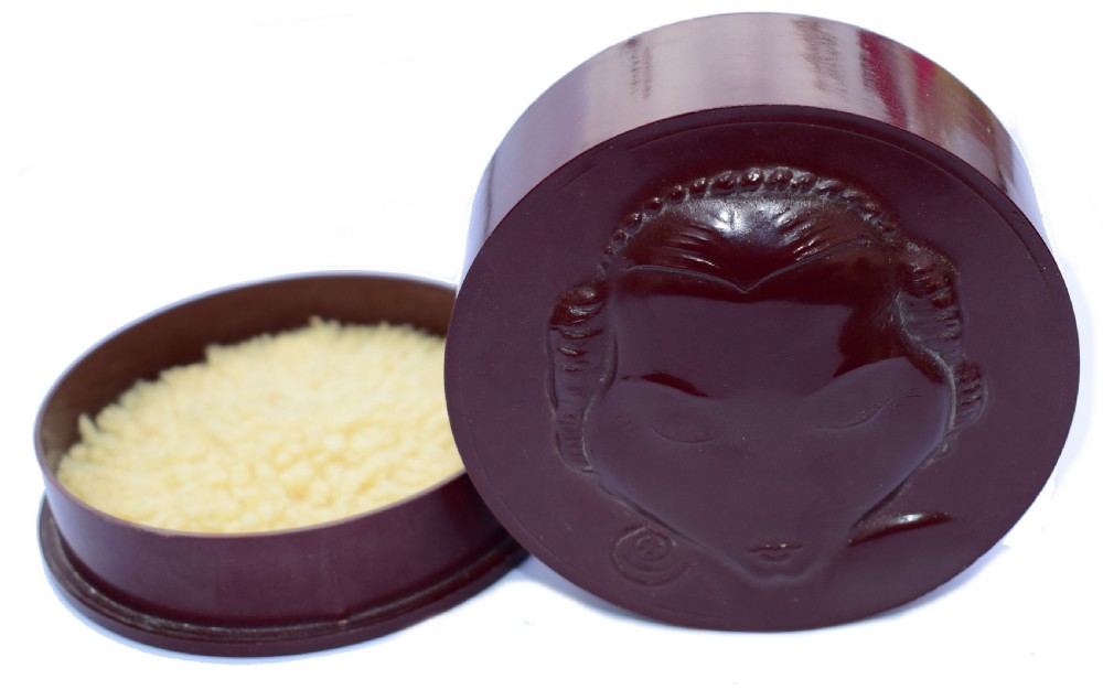 Art Deco Bakelite Powder Box Compact Josephine Baker, c1930