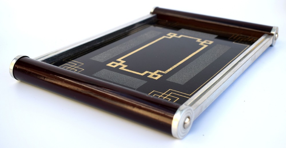 1930s Art Deco French Drinks Tray View III
