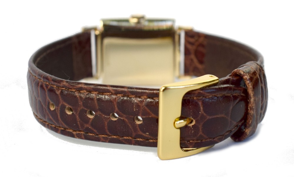 Art Deco Hamilton Ross 14k Gold Gents Watch, circa 1939, Recently Serviced View IV