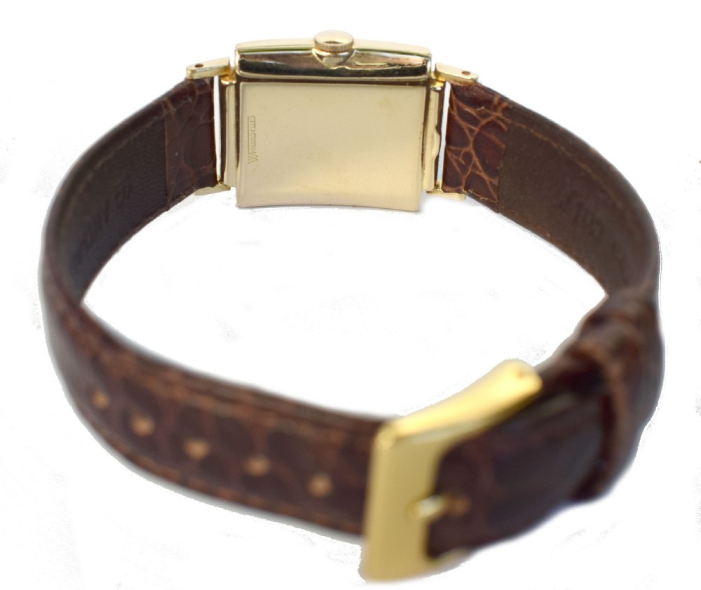 Art Deco Hamilton Ross 14k Gold Gents Watch, circa 1939, Recently Serviced View V
