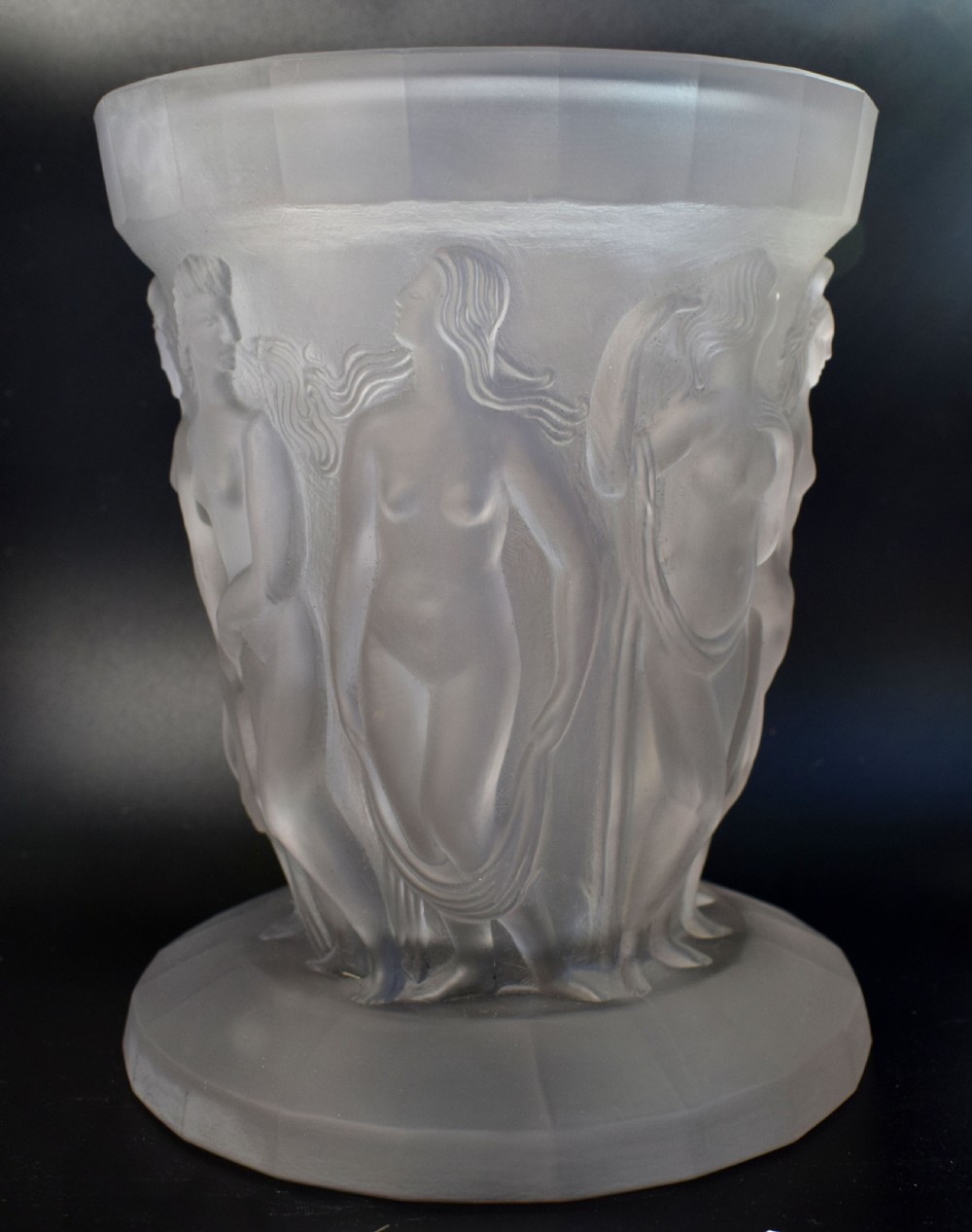 Art Deco 1930's Czech Vase, Dancing Nymphs View V