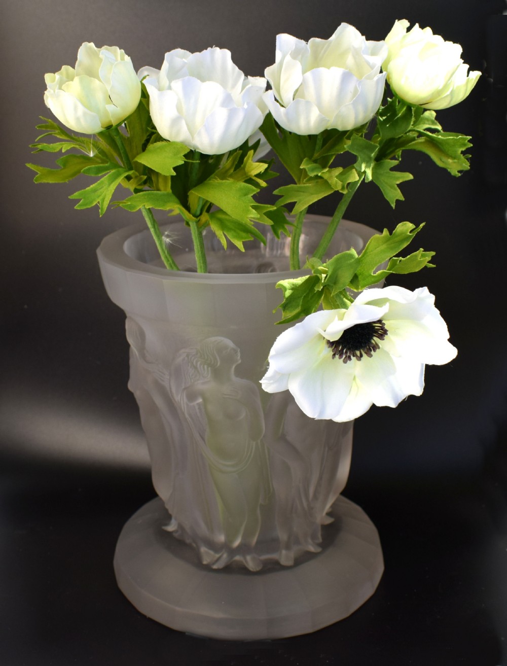 Art Deco 1930's Czech Vase, Dancing Nymphs View VII