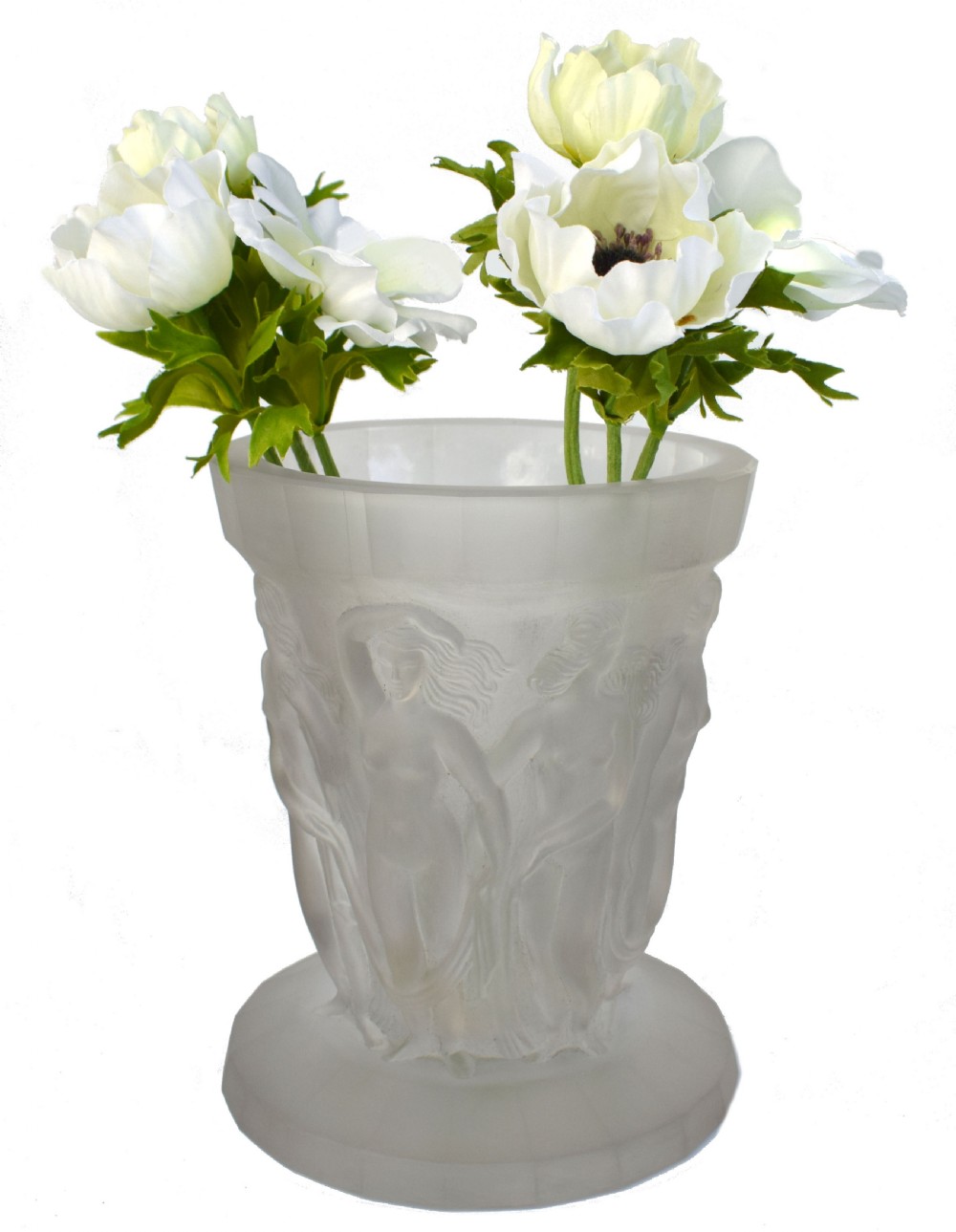 Art Deco 1930's Czech Vase, Dancing Nymphs View IX