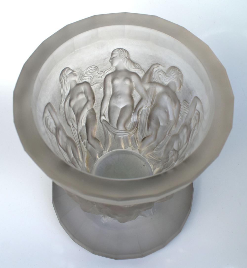 Art Deco 1930's Czech Vase, Dancing Nymphs View XII