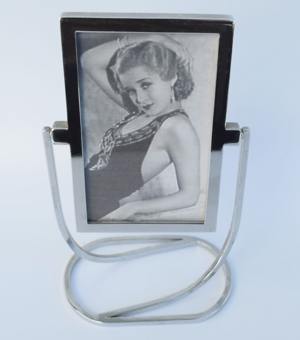 Art Deco 1930's Chrome Picture Frame View II