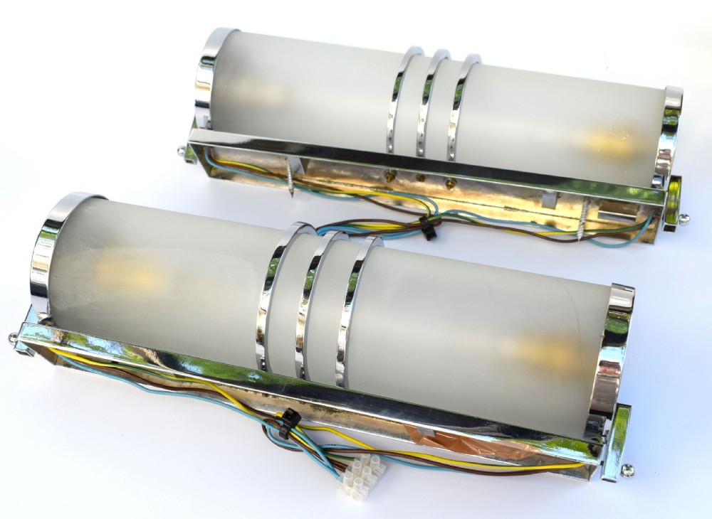 Art Deco Odeon Wall Lights  c.1930 View IV