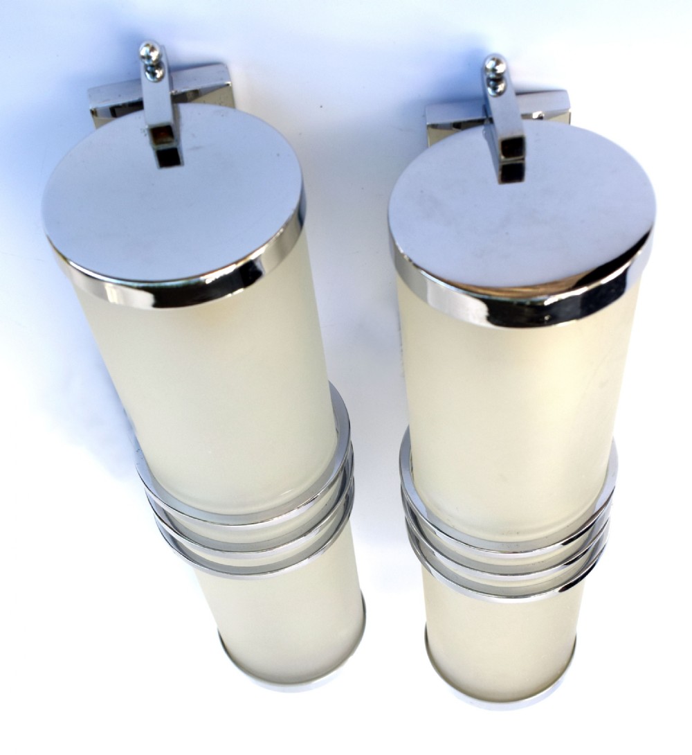  Art Deco Odeon Wall Lights  c.1930 View VI