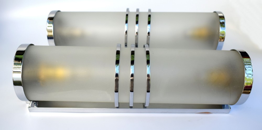  Art Deco Odeon Wall Lights  c.1930 View VII