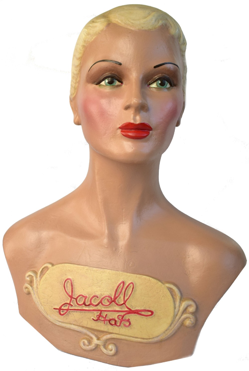 Original Art Deco Female Mannequin Bust, 1930s View II